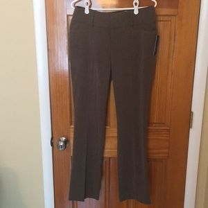 Apt. 9 Size 6 Dress Pants in Heather Brown
